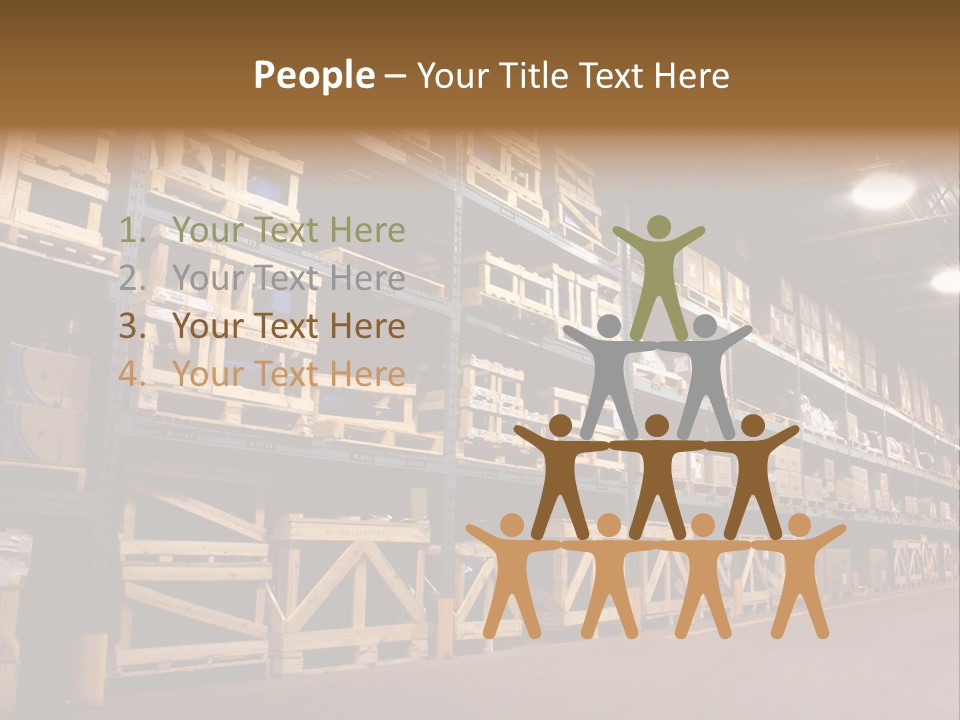 An Industrial Factory's On Site Warehouse. PowerPoint Template