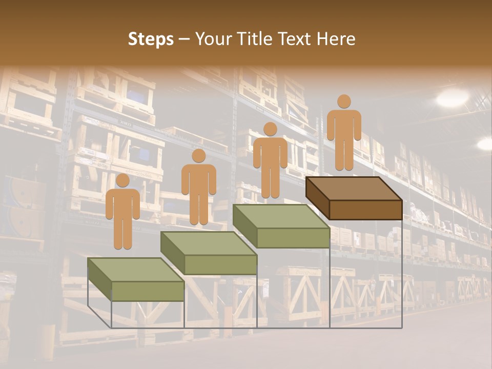 An Industrial Factory's On Site Warehouse. PowerPoint Template