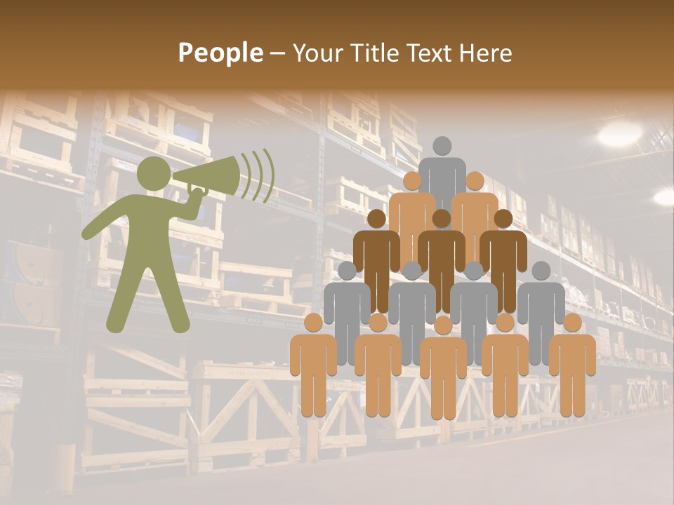 An Industrial Factory's On Site Warehouse. PowerPoint Template