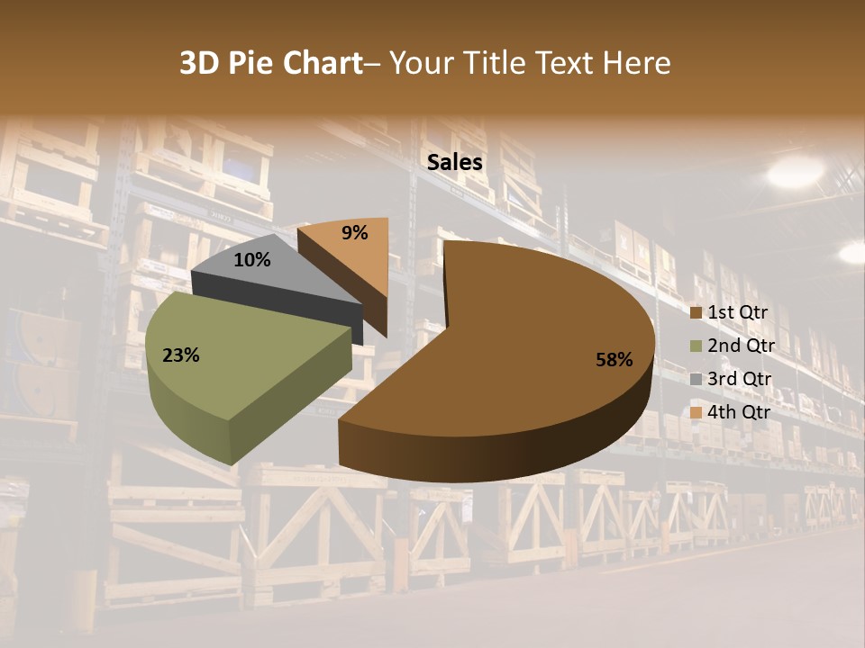 An Industrial Factory's On Site Warehouse. PowerPoint Template