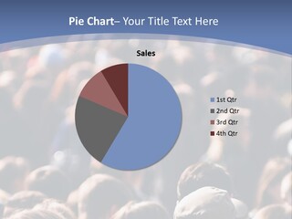 Crowd Of People At The Street PowerPoint Template