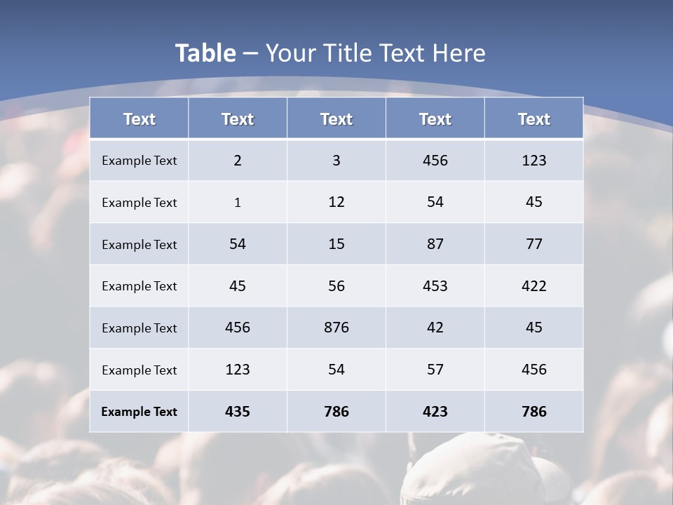 Crowd Of People At The Street PowerPoint Template