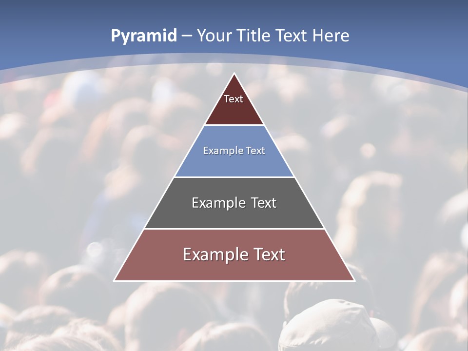 Crowd Of People At The Street PowerPoint Template
