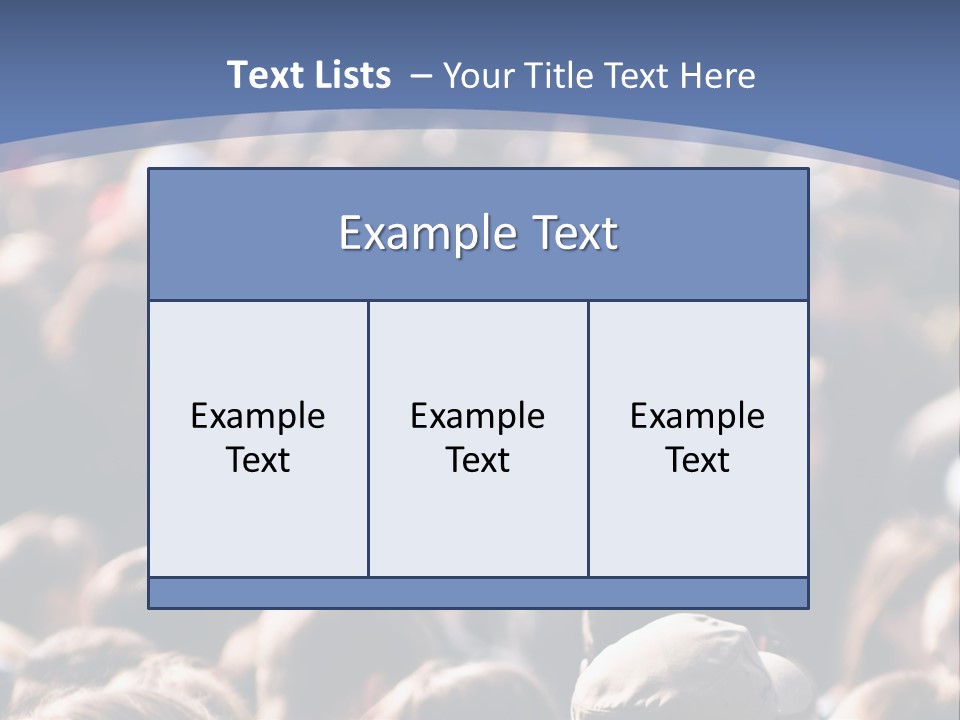 Crowd Of People At The Street PowerPoint Template