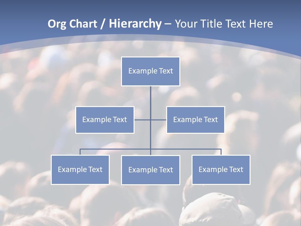 Crowd Of People At The Street PowerPoint Template