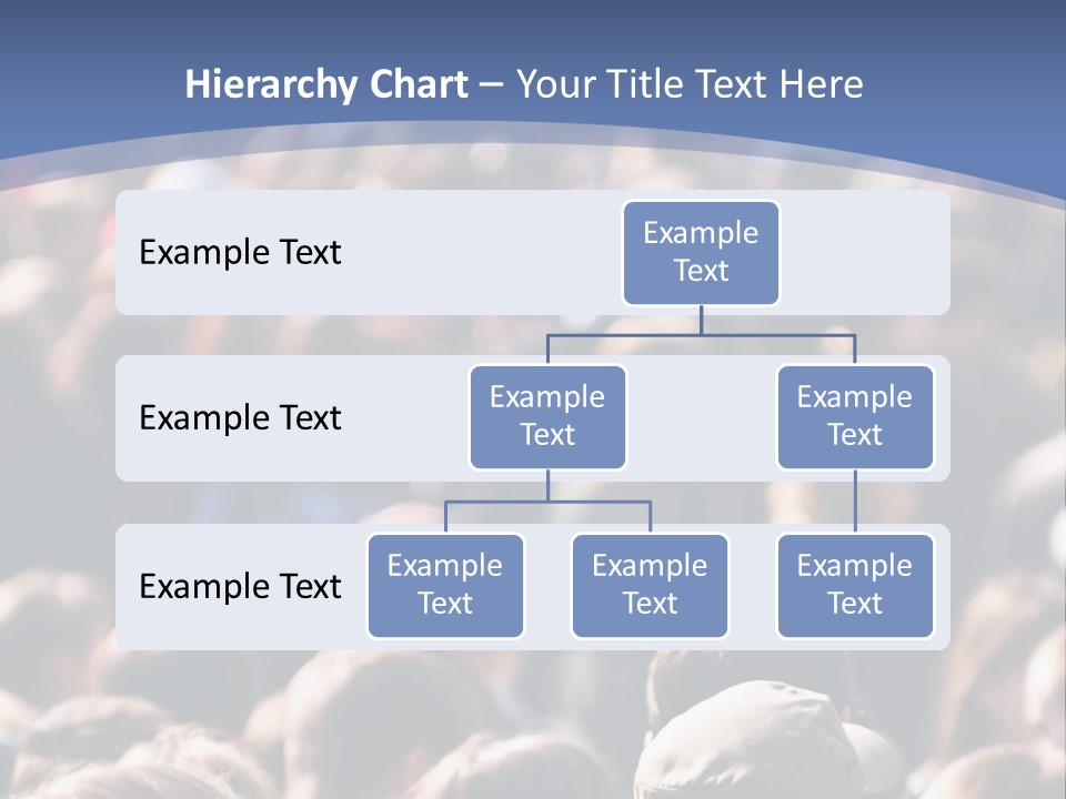 Crowd Of People At The Street PowerPoint Template