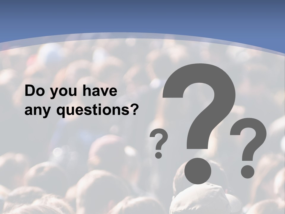 Crowd Of People At The Street PowerPoint Template