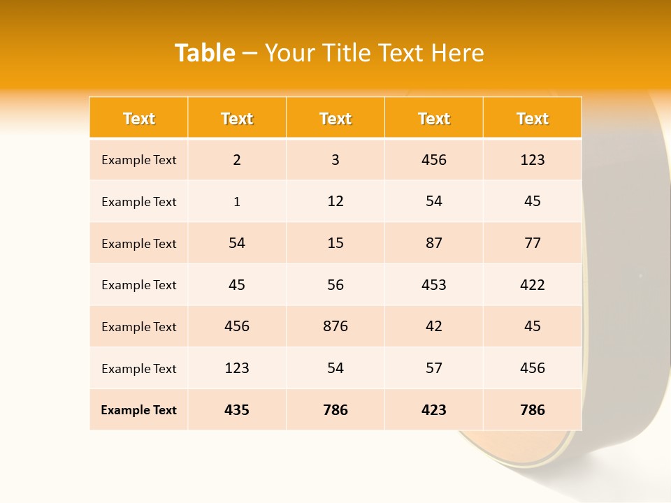 Acoustic Guitar Isolated On The White Background PowerPoint Template