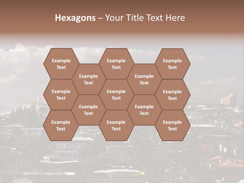 Surfers Paradise Skyline From Magic Mountain PowerPoint Template