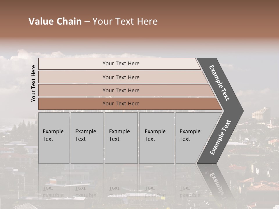Surfers Paradise Skyline From Magic Mountain PowerPoint Template
