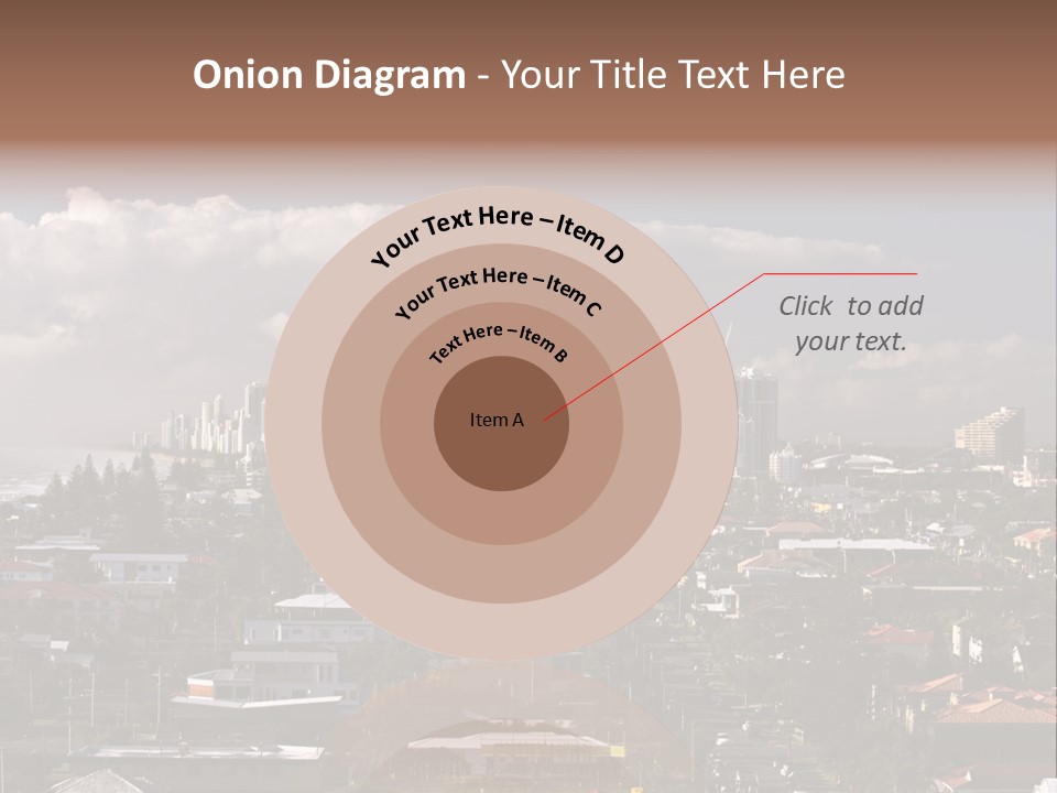 Surfers Paradise Skyline From Magic Mountain PowerPoint Template