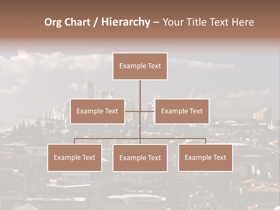 Surfers Paradise Skyline From Magic Mountain PowerPoint Template