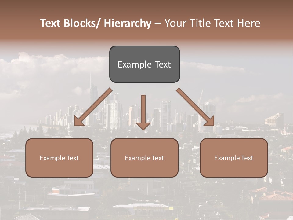 Surfers Paradise Skyline From Magic Mountain PowerPoint Template
