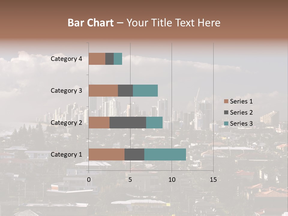 Surfers Paradise Skyline From Magic Mountain PowerPoint Template