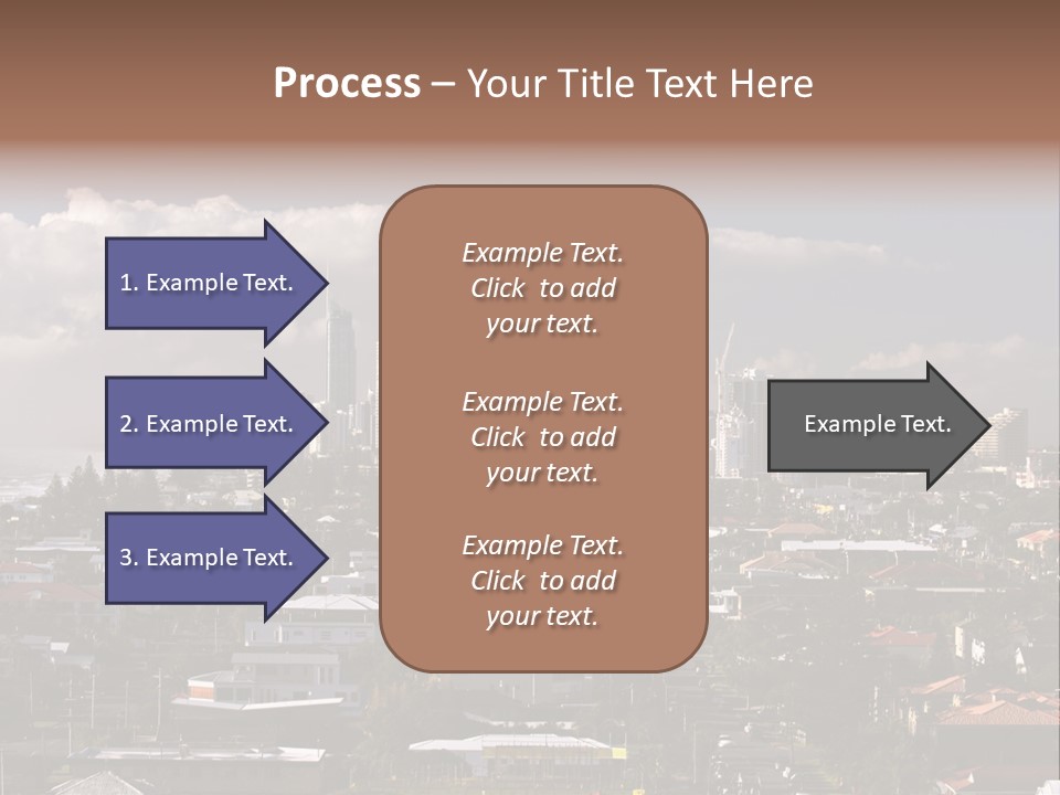 Surfers Paradise Skyline From Magic Mountain PowerPoint Template