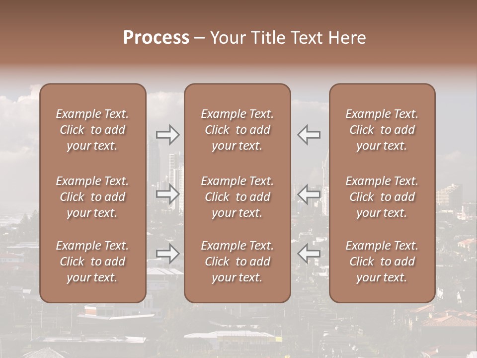 Surfers Paradise Skyline From Magic Mountain PowerPoint Template