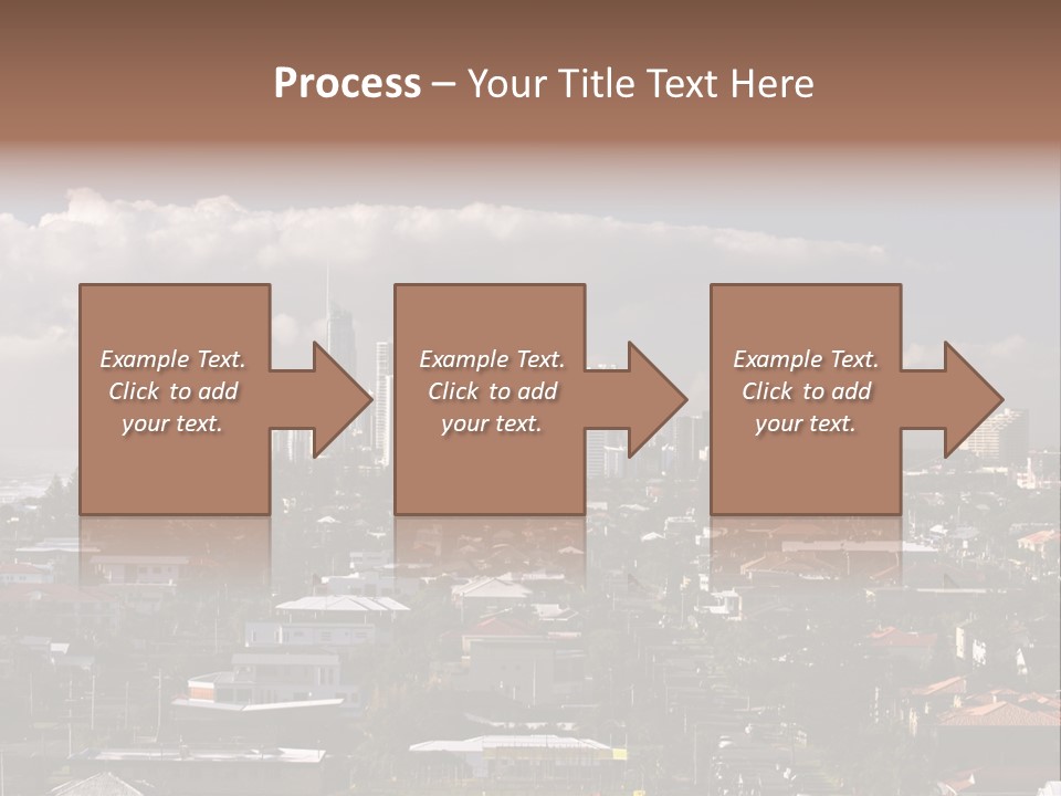 Surfers Paradise Skyline From Magic Mountain PowerPoint Template