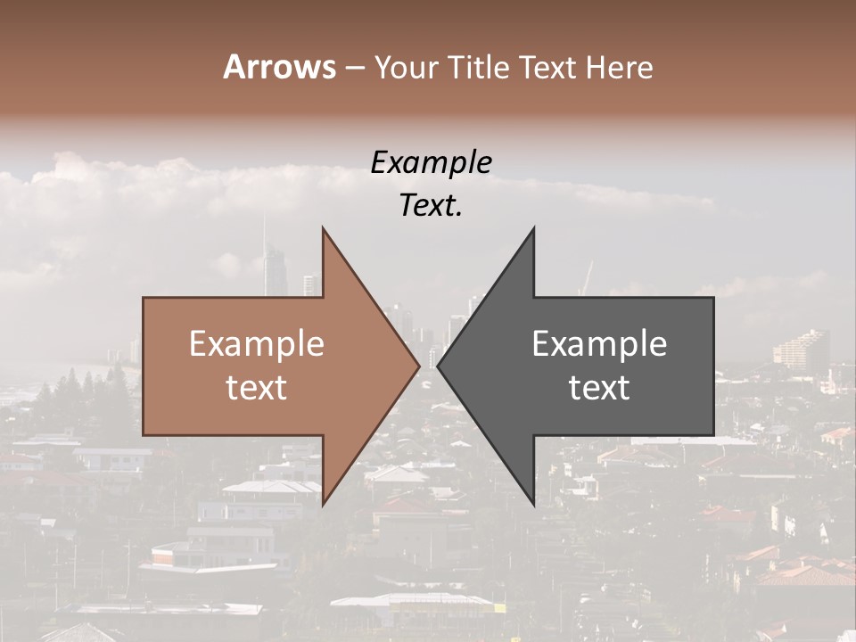 Surfers Paradise Skyline From Magic Mountain PowerPoint Template