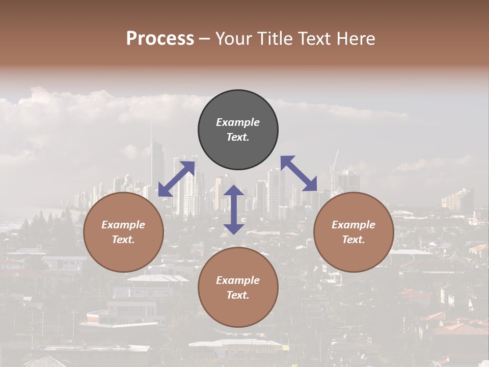 Surfers Paradise Skyline From Magic Mountain PowerPoint Template