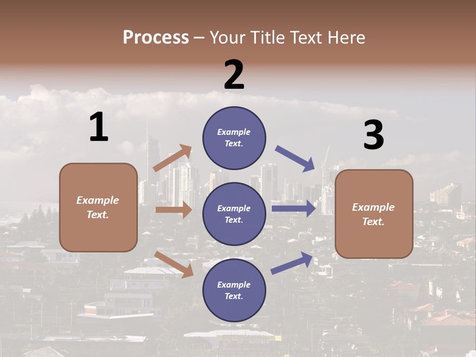 Surfers Paradise Skyline From Magic Mountain PowerPoint Template