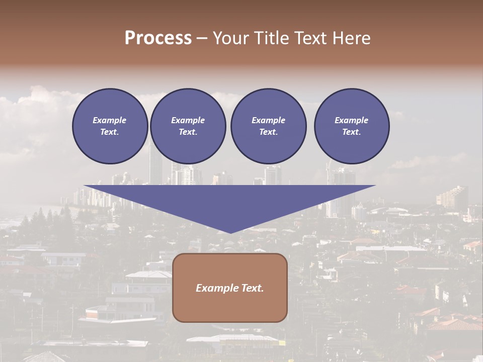 Surfers Paradise Skyline From Magic Mountain PowerPoint Template
