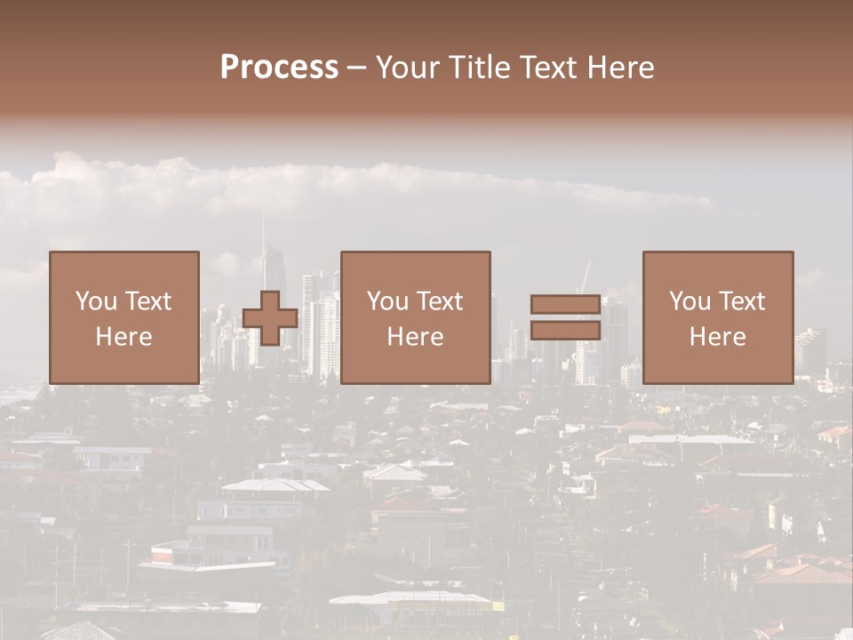 Surfers Paradise Skyline From Magic Mountain PowerPoint Template
