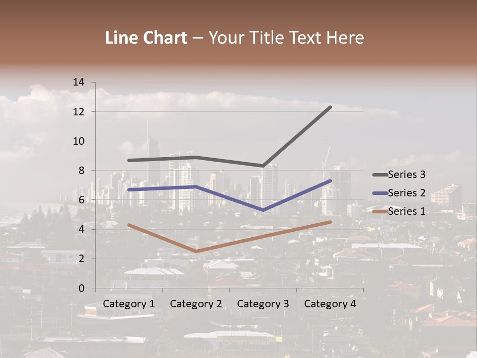 Surfers Paradise Skyline From Magic Mountain PowerPoint Template