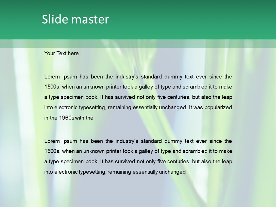 Grass And Drop PowerPoint Template
