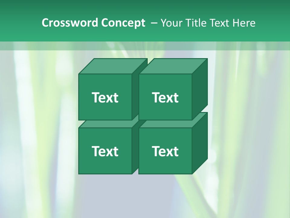 Grass And Drop PowerPoint Template