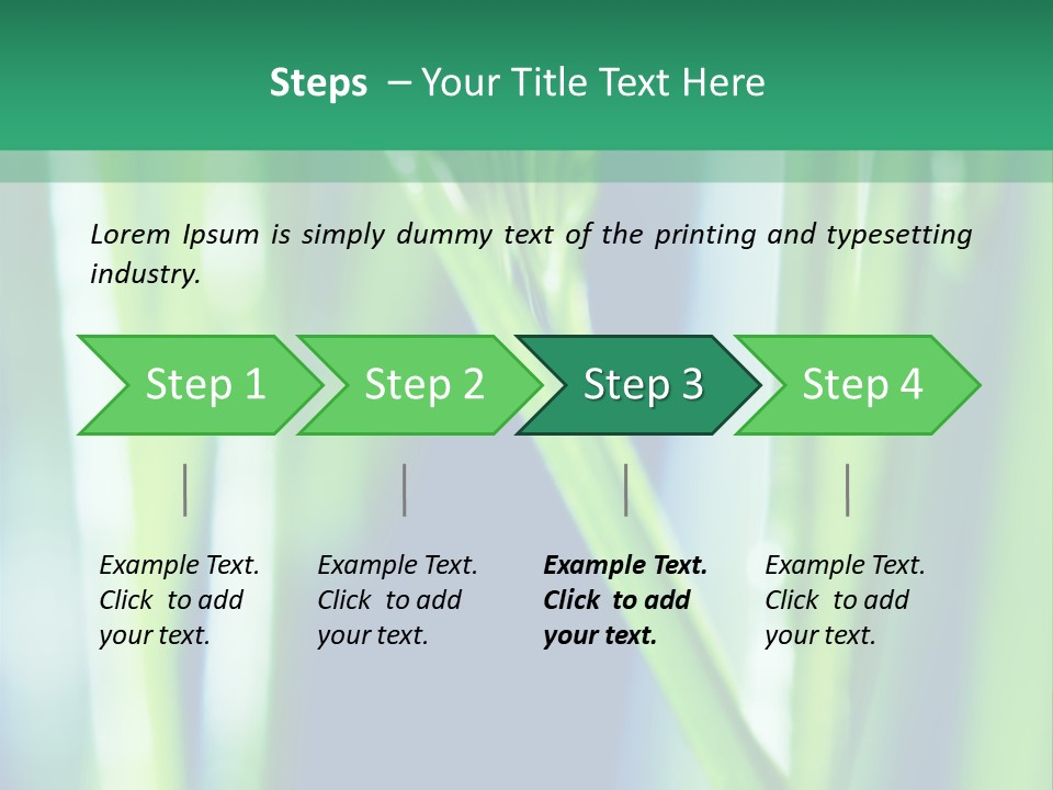 Grass And Drop PowerPoint Template