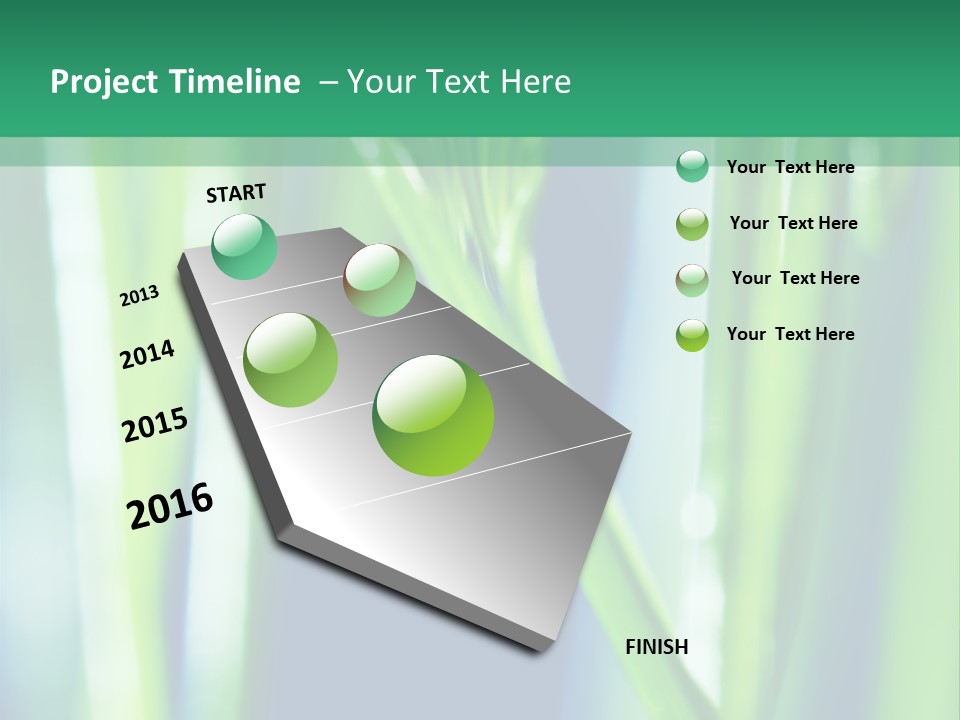 Grass And Drop PowerPoint Template