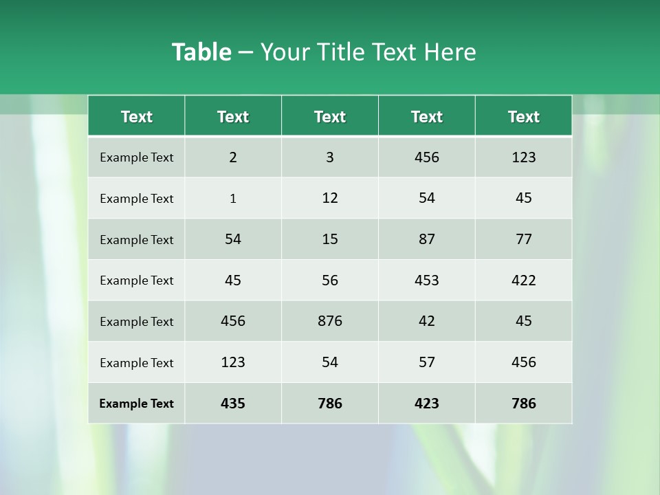 Grass And Drop PowerPoint Template