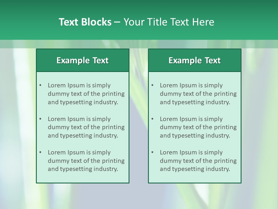 Grass And Drop PowerPoint Template