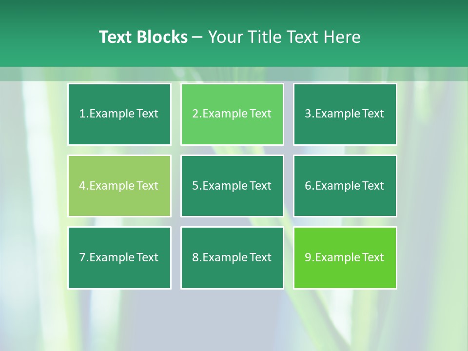 Grass And Drop PowerPoint Template