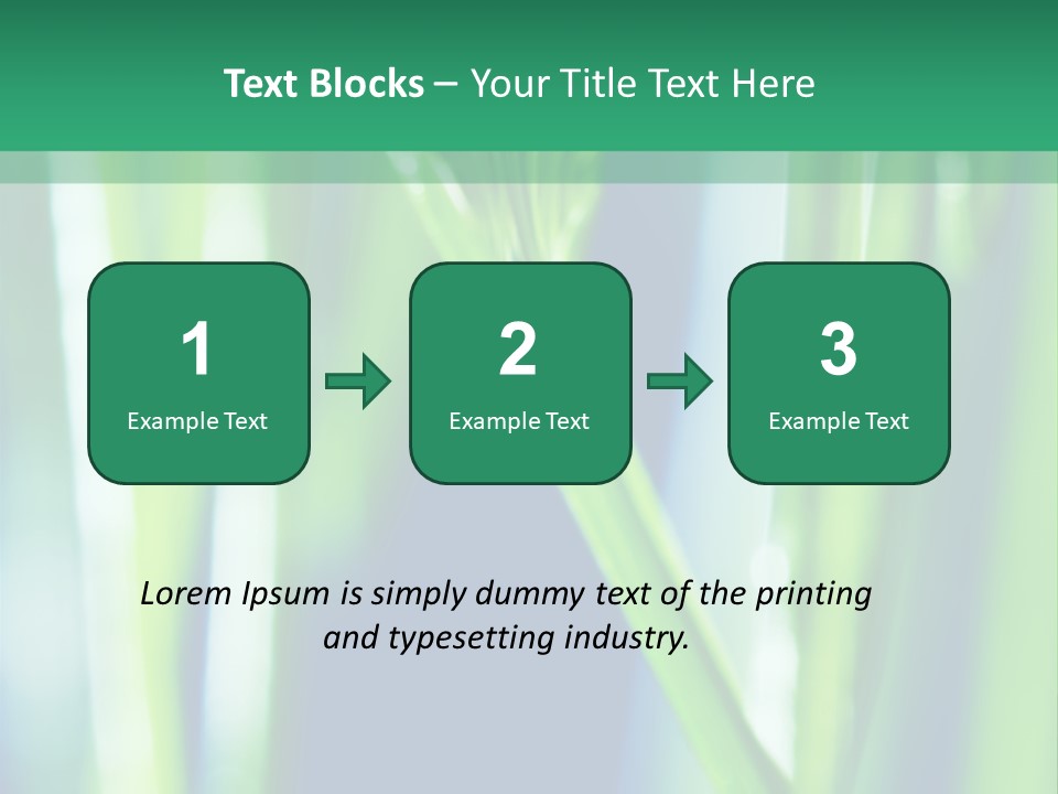Grass And Drop PowerPoint Template