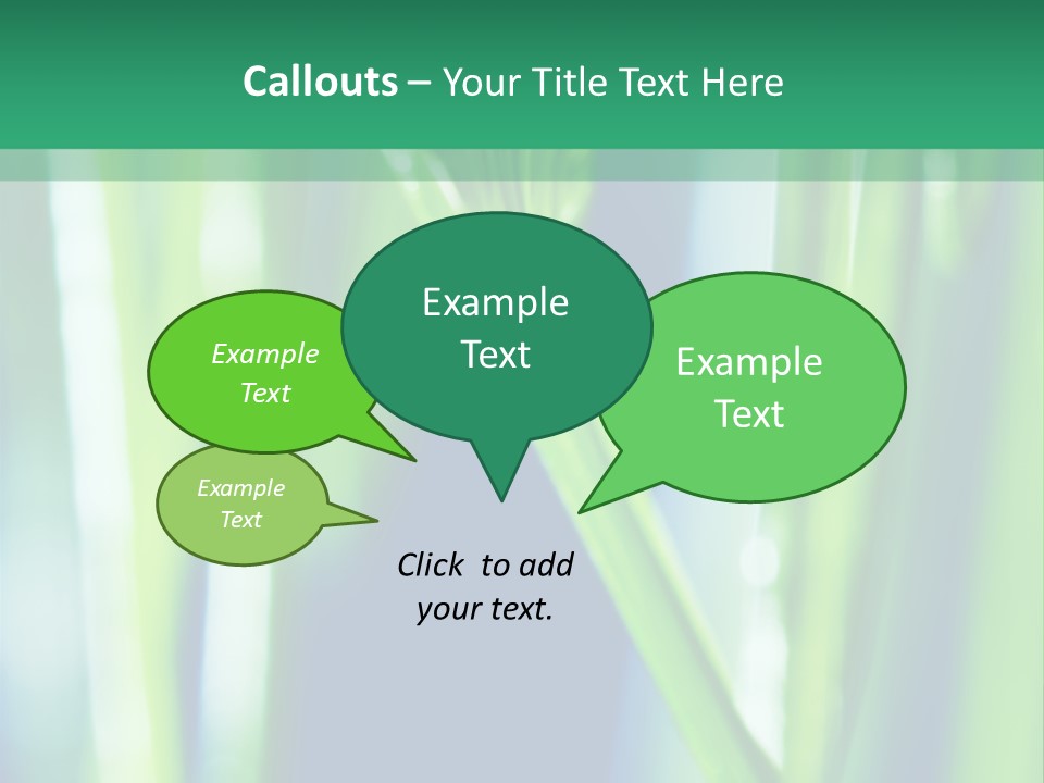 Grass And Drop PowerPoint Template