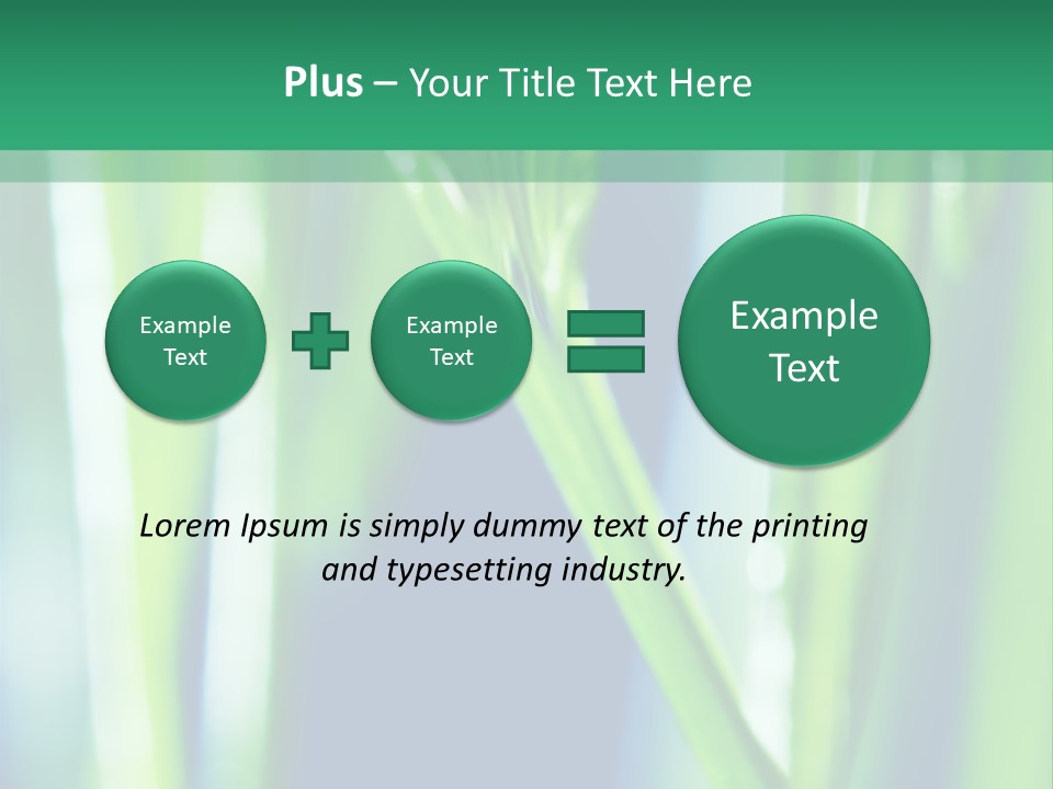 Grass And Drop PowerPoint Template