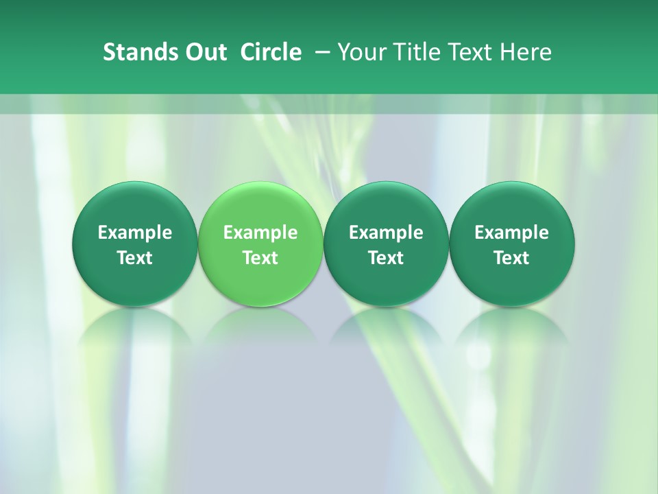 Grass And Drop PowerPoint Template