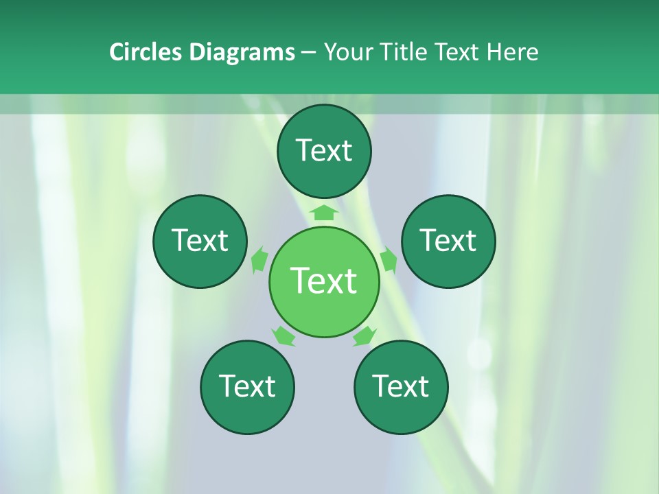 Grass And Drop PowerPoint Template