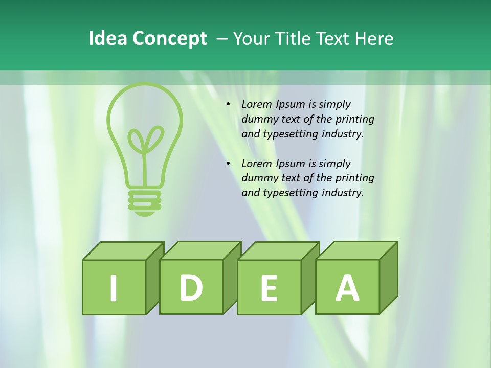 Grass And Drop PowerPoint Template