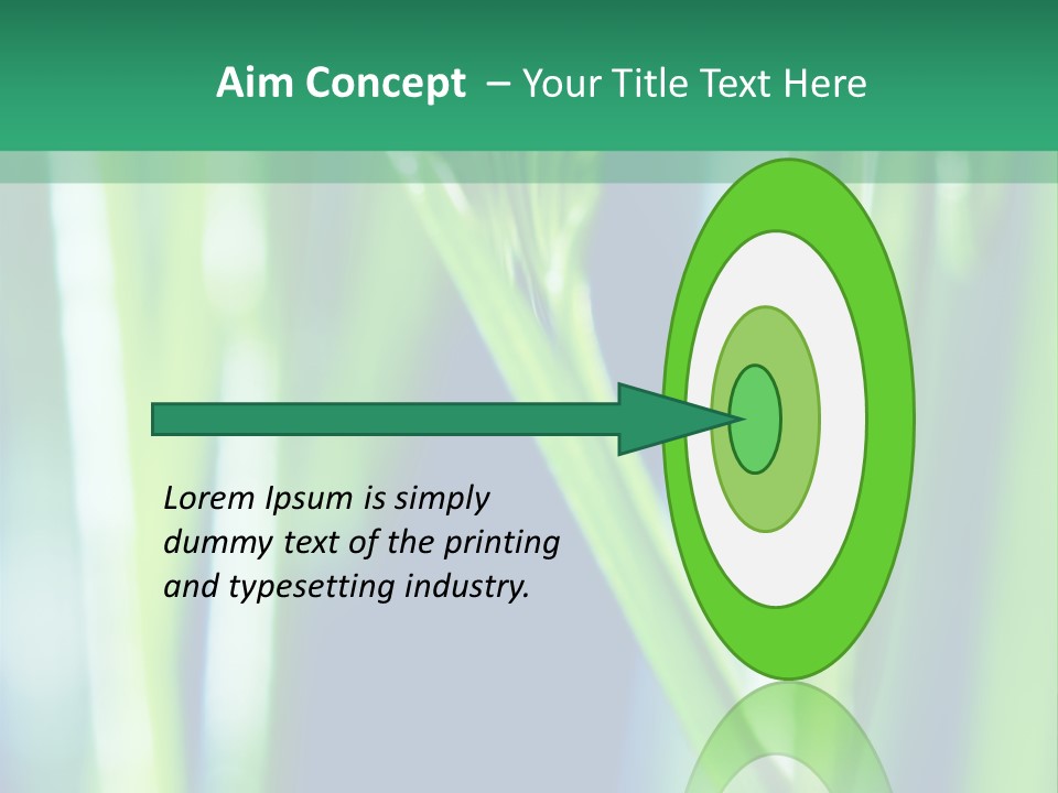 Grass And Drop PowerPoint Template