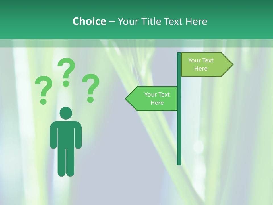 Grass And Drop PowerPoint Template