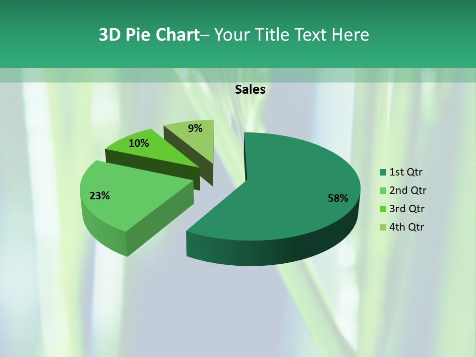 Grass And Drop PowerPoint Template