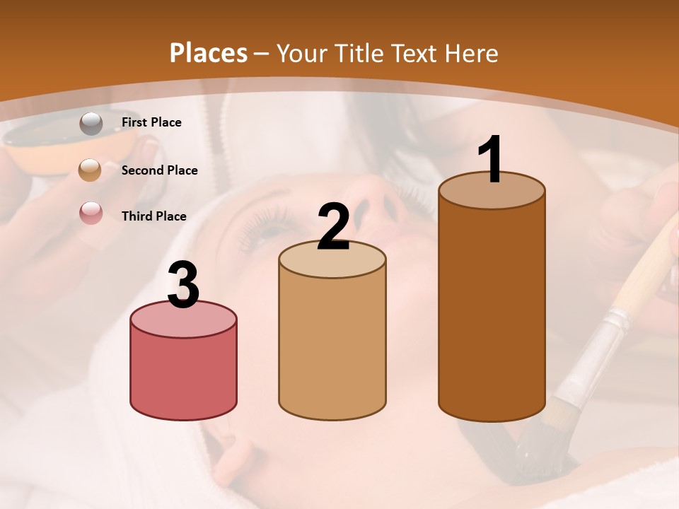 Beautiful Woman At The Spa Center For Face Care Session PowerPoint Template