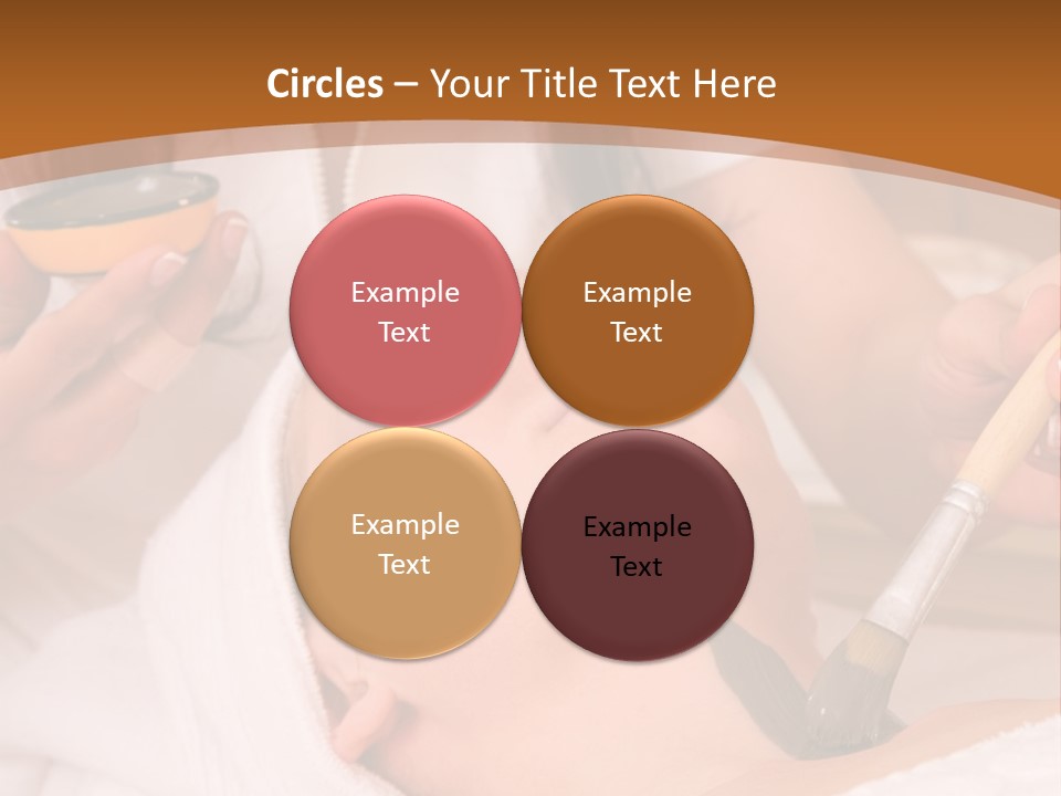 Beautiful Woman At The Spa Center For Face Care Session PowerPoint Template