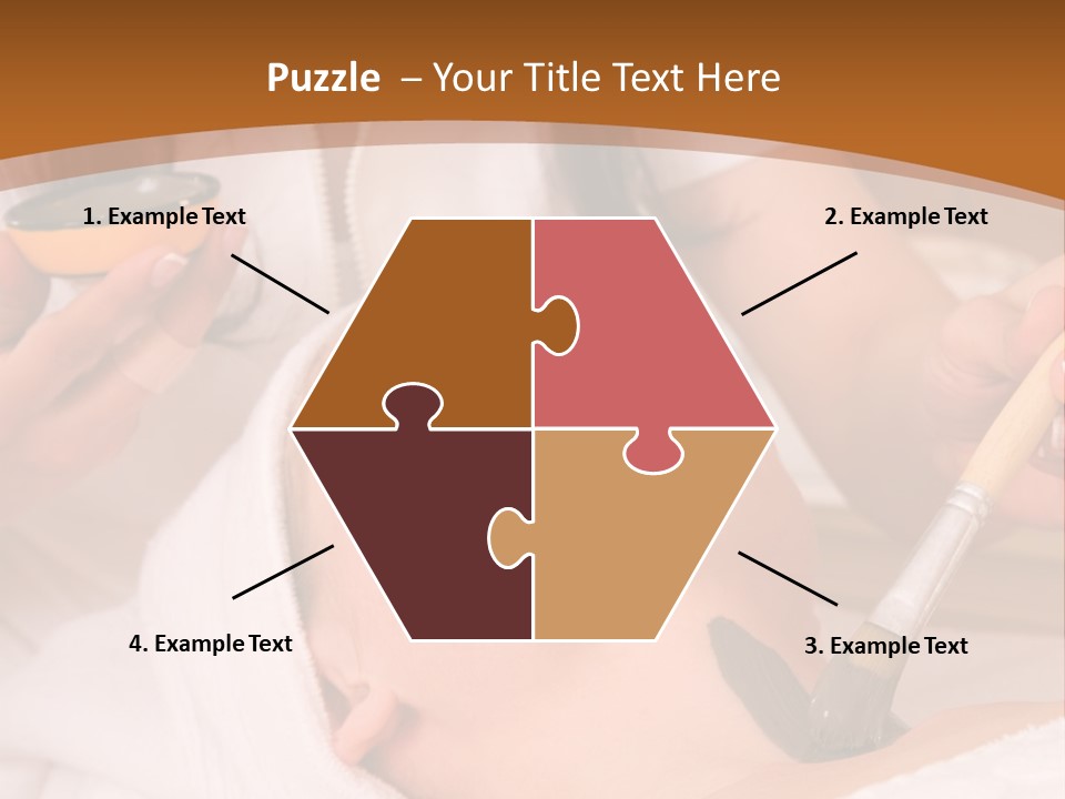 Beautiful Woman At The Spa Center For Face Care Session PowerPoint Template