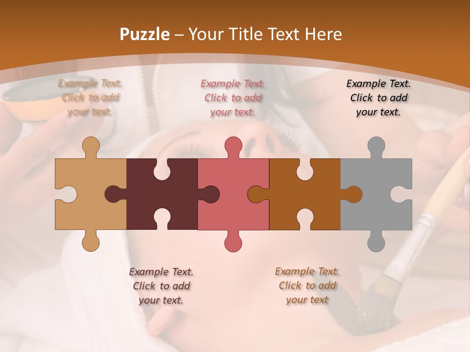 Beautiful Woman At The Spa Center For Face Care Session PowerPoint Template