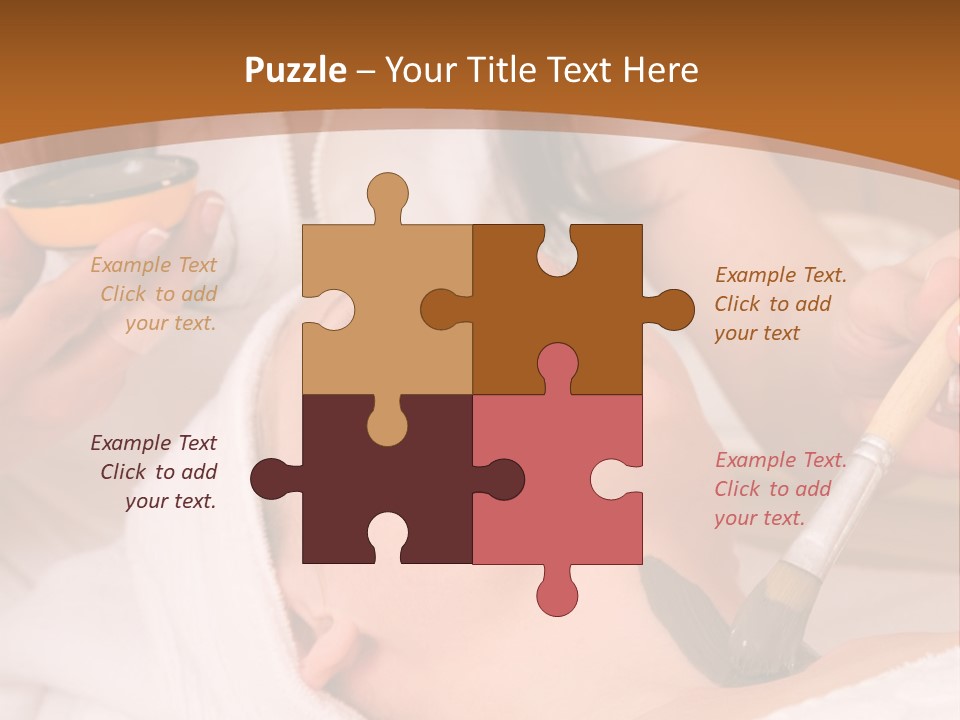 Beautiful Woman At The Spa Center For Face Care Session PowerPoint Template