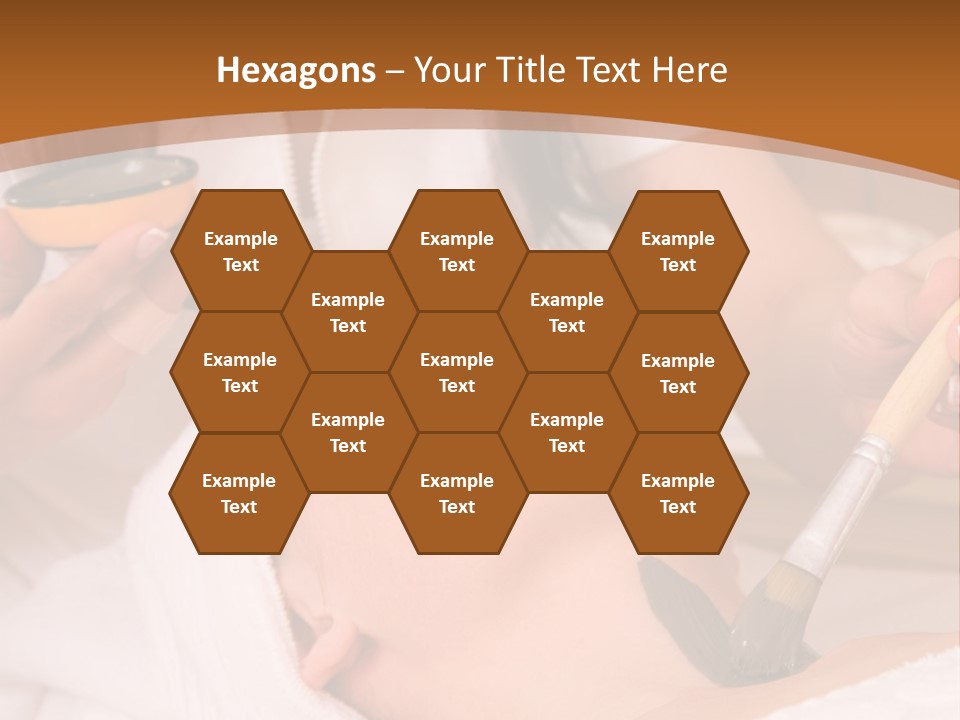 Beautiful Woman At The Spa Center For Face Care Session PowerPoint Template