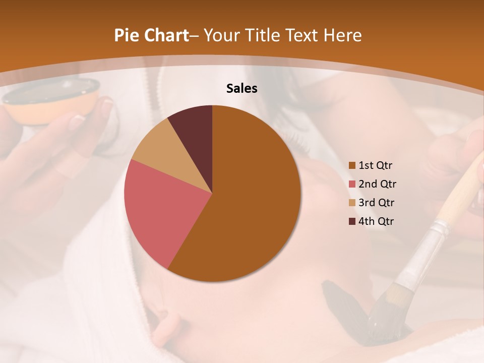 Beautiful Woman At The Spa Center For Face Care Session PowerPoint Template